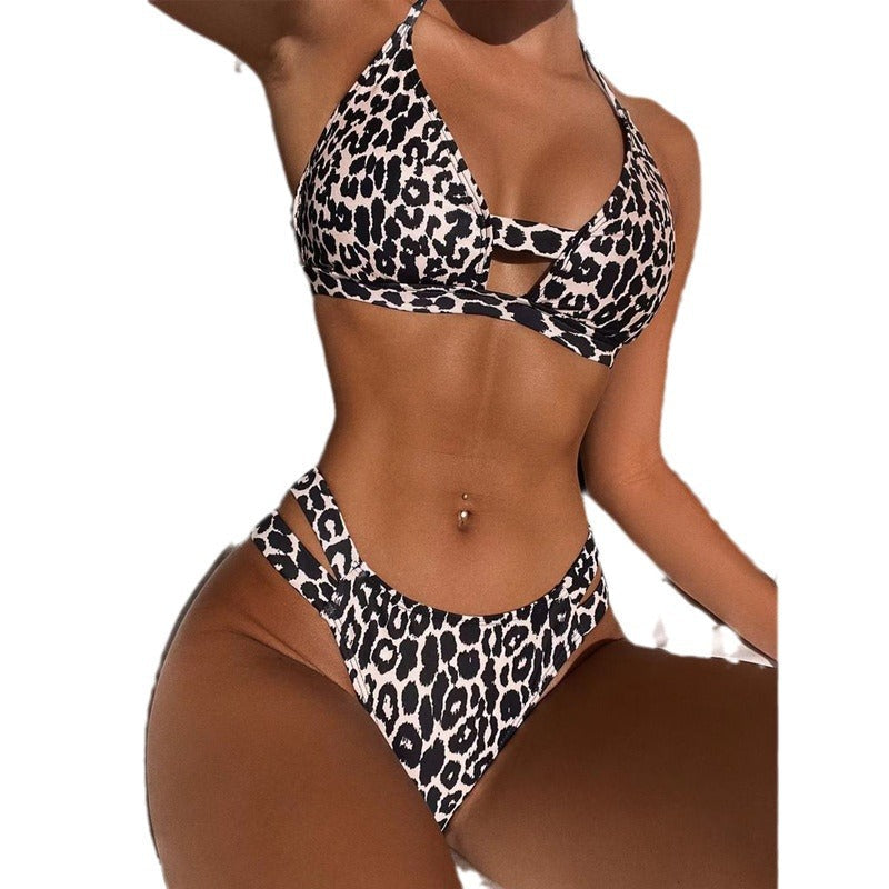Leopard Glam High Waist Bikini