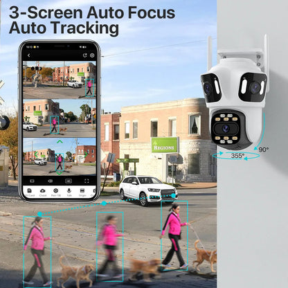 Outdoor Camera HD Night Vision 9MP WiFi