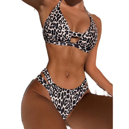 Leopard Glam High Waist Bikini