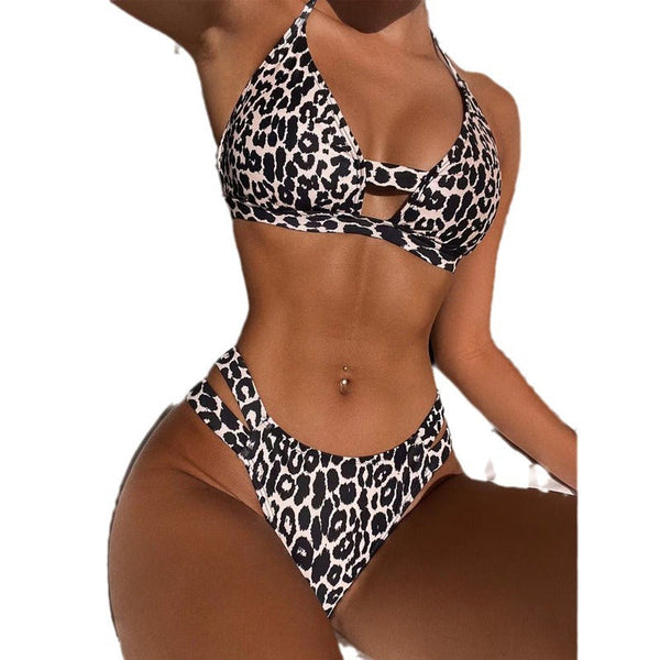 Leopard Glam High Waist Bikini
